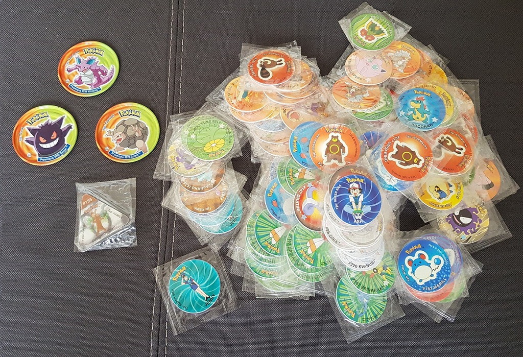 Pokemon tazo w folii, folijki metal tazo BCM !