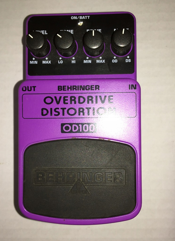 BEHRINGER OD100 OVERDRIVE DISTORTION EFEKT GITARY