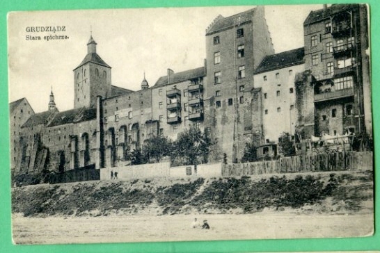 Grudziądz - ok.1920r. - Stare spichrze