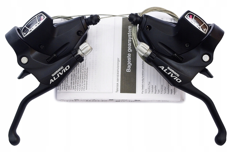 KLAMKOMANETKI SHIMANO ALIVIO ST-M410 3x8 NOWE