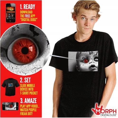 TShirt Creepy Digital Dudz MorphSuits halloween XL