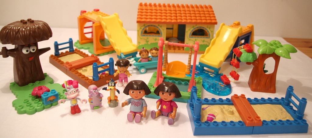 Dora poznaje świat KLOCKI MEGA BLOKS jak Duplo 70e