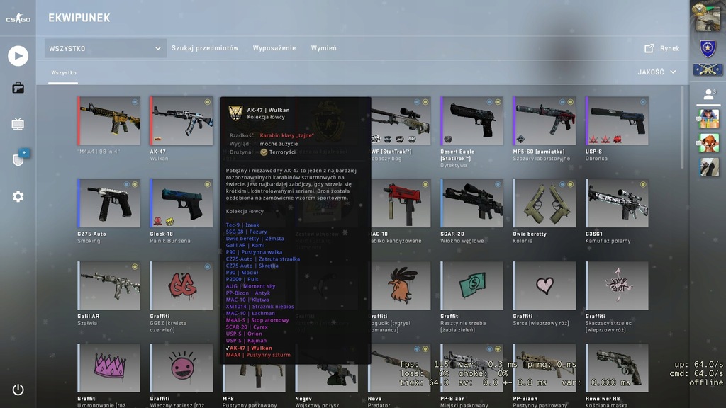 Konto Steam CS GO / Skiny / Prime