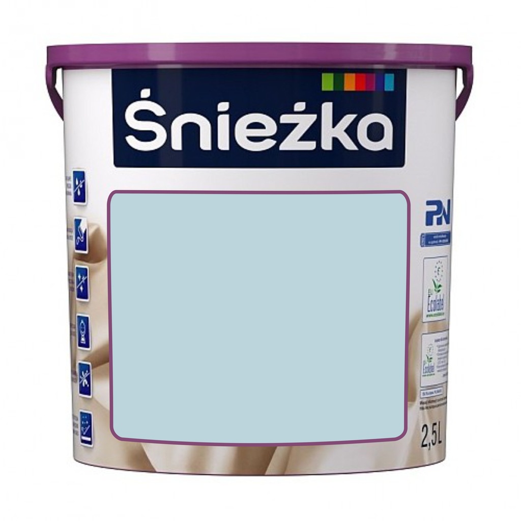 Śnieżka Satynowa 557 lodowy błękit 5l WYPRZEDAŻ