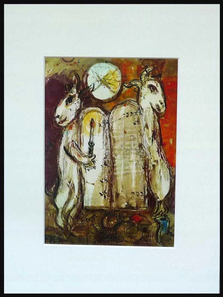 Marc Chagall Biblia TABLICE PRZYKAZAŃ