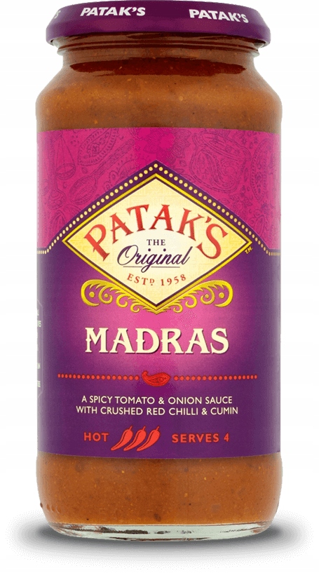 Sos Madras OSTRY 450g Patak's Dubaifood.pl