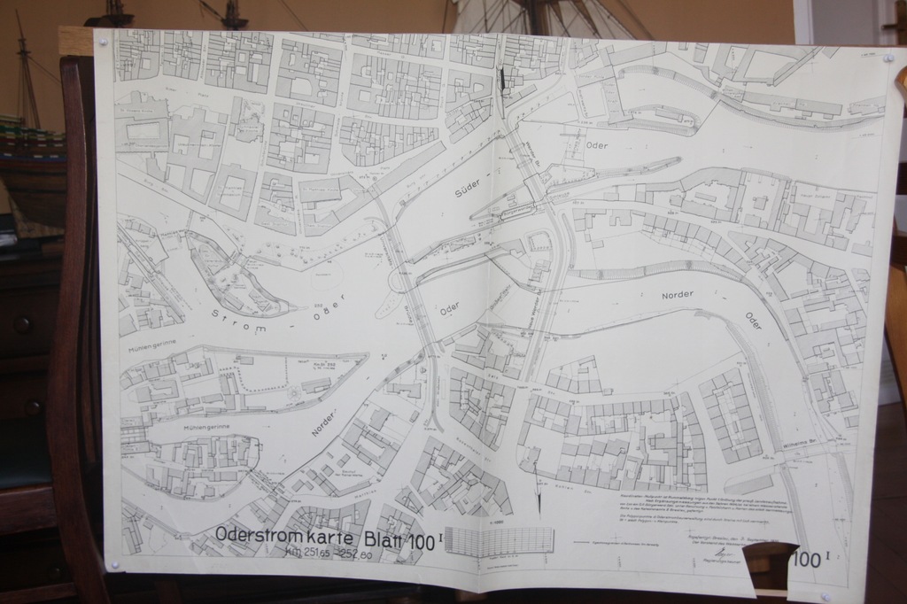 Mapa Wrocław-Wyspa Piaskowa- ul.Mieszczańska.1935