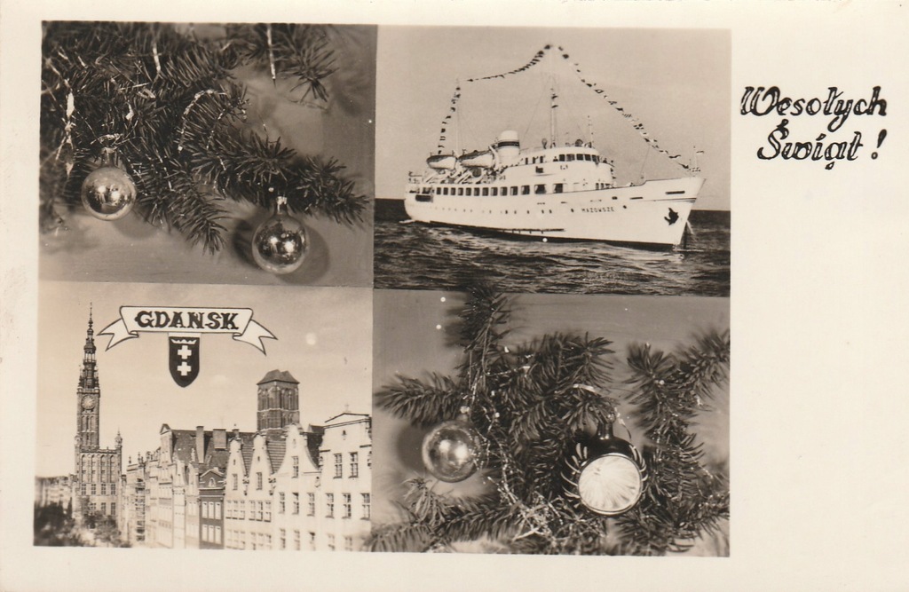 Pocztówka z Gdańska z 1956 r