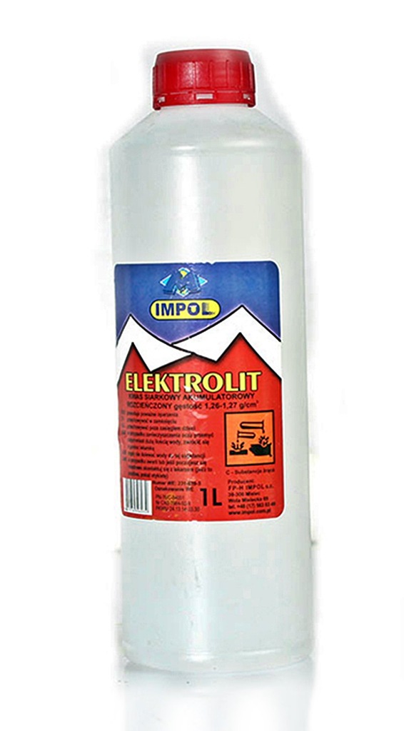 ELEKTROLIT AKUMULATOROWY KWAS SIARKOWY IMPOL 1L