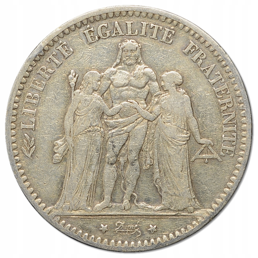 2.FRANCJA, 5 FRANKÓW 1876 A