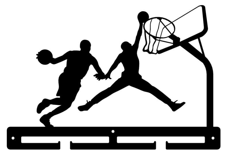 Koszykówka - wieszak na medale - (model 1017s)