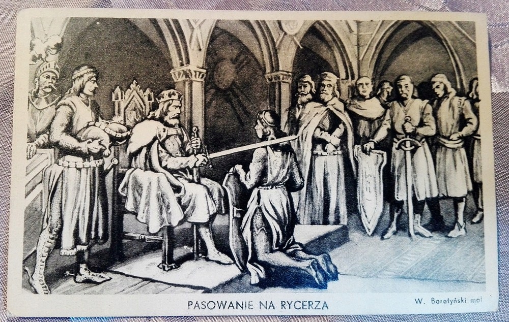 Pasowanie na rycerza - W. Boratyński - 7621911017 - oficjalne archiwum  Allegro