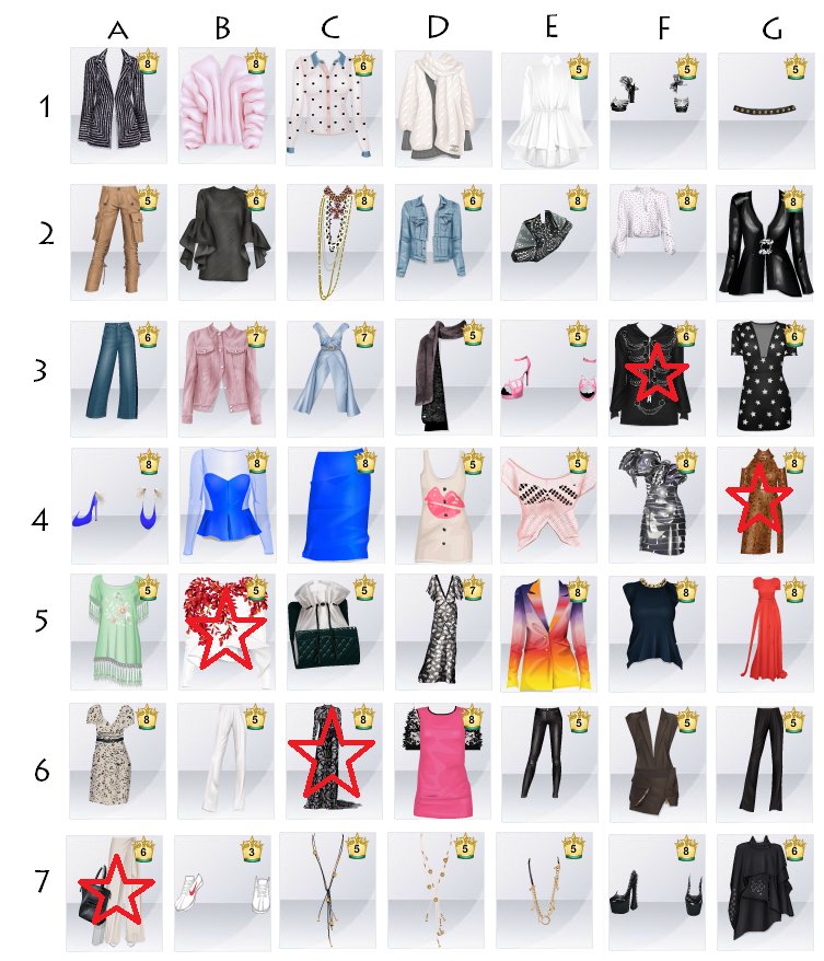 STARDOLL Limitowane Ubrania : LE, YH, ANT., MM