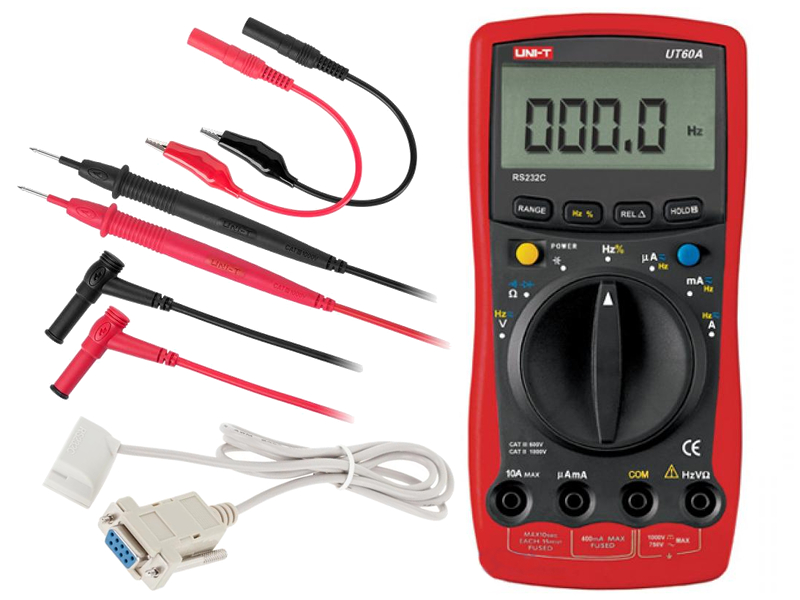 PROFESJONALNY MIERNIK MULTIMETR UT60A RS232 4598