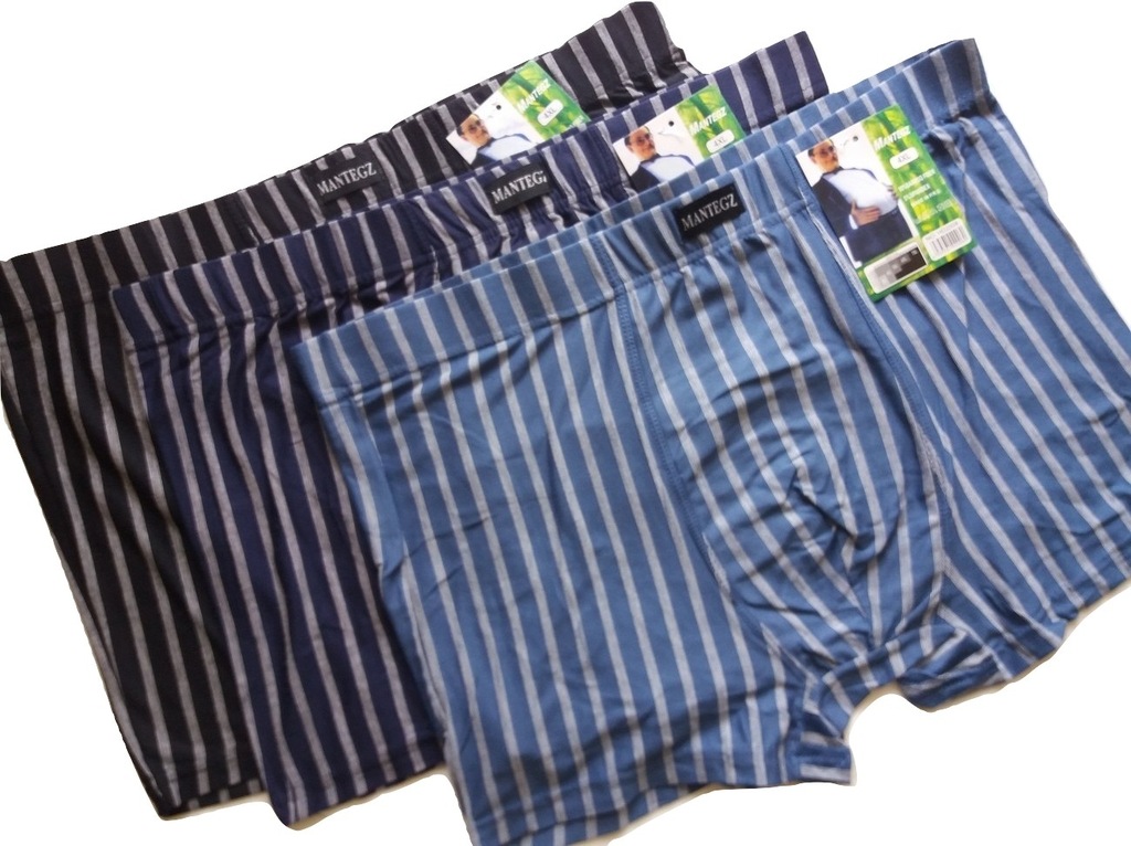 Bokserki męskie bambusowe MANTEGZ kpl.3 szt 3XL