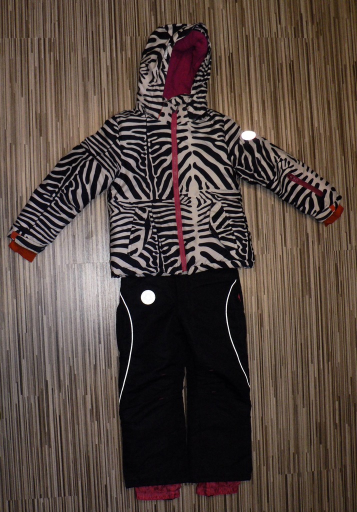 COOL CLUB Kombinezon zimowy CUDO zebra r.116