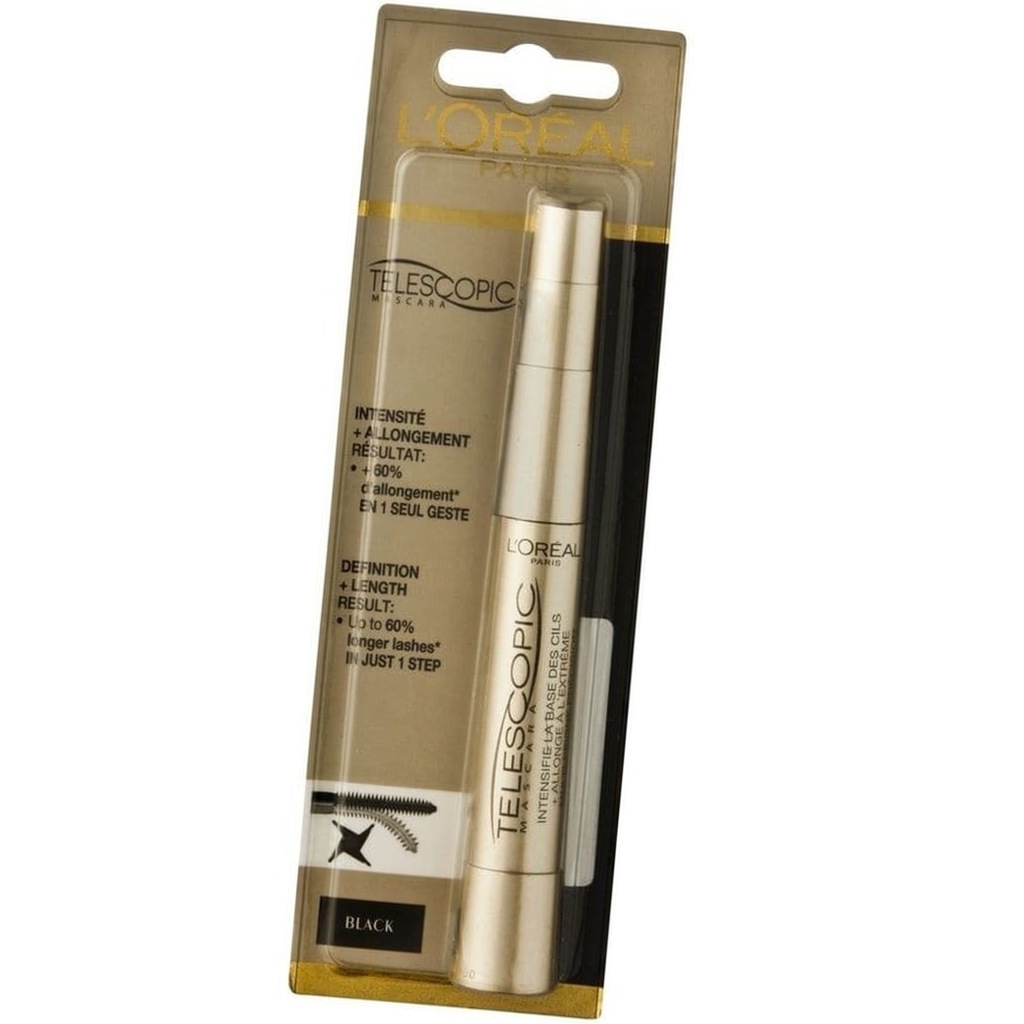 LOREAL ZŁOTY TELESCOPIC CZARNY TUSZ DO RZĘS 8ml 7109526048 oficjalne archiwum Allegro