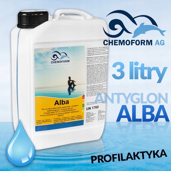 ALBA ANTYGLON Chemia na Glony Basenu Chemoform 3L