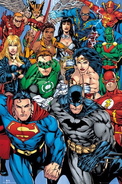 DC Comics, Batman, Superman - plakat 61x91,5 cm