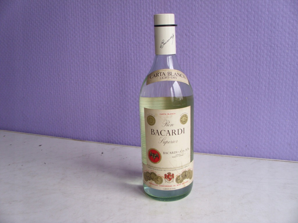 Rum Bacardi - Ron Bacardi Superior 1L 1975r