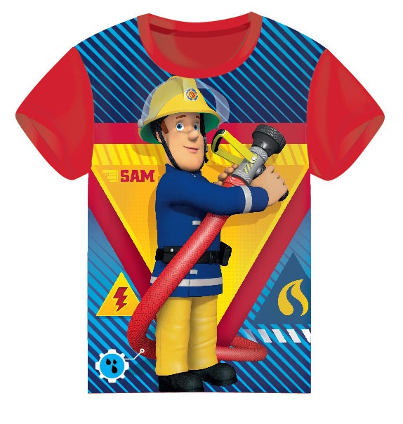 BLUZKA t-shirt STRAŻAK SAM koszulka FIREMAN 92 cm