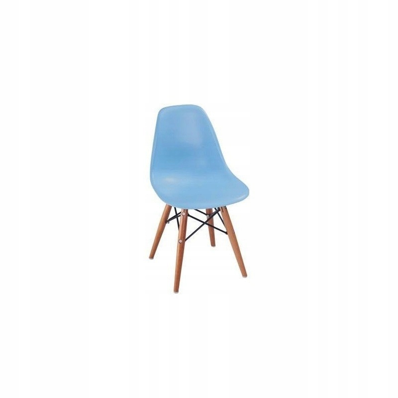 Krzesło Eiffel Wood Junior niebieskie