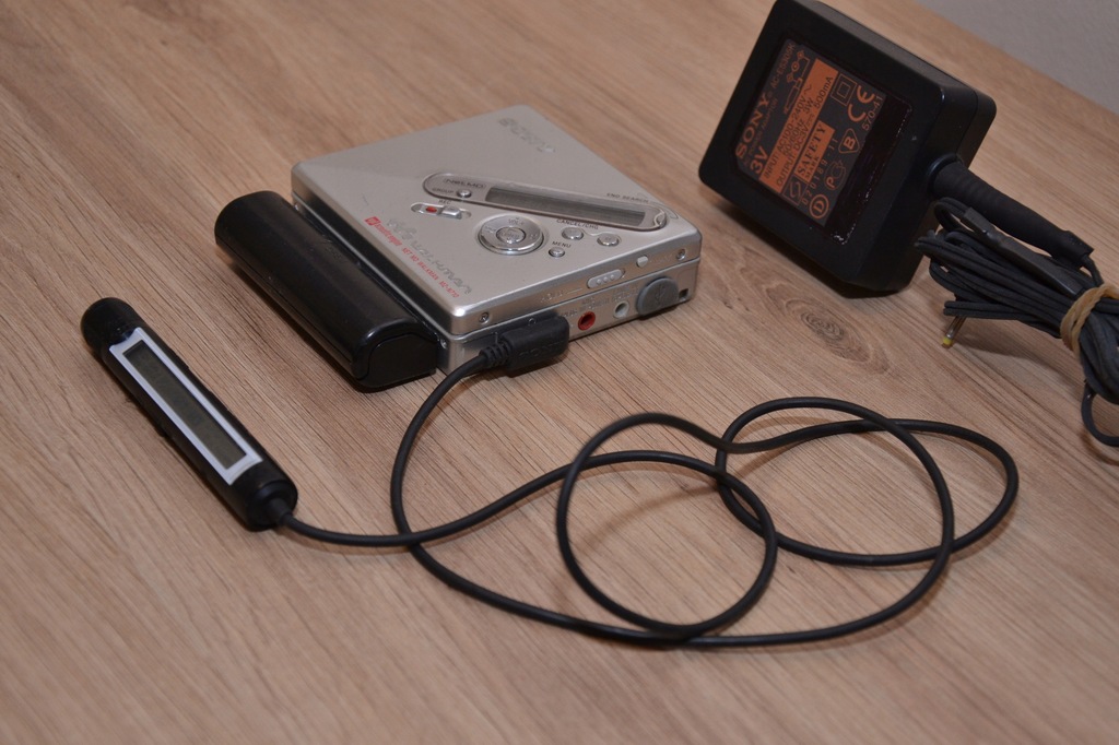 MiniDisc Sony MZN710 recorder netMD + pilot 7694408535 oficjalne archiwum Allegro