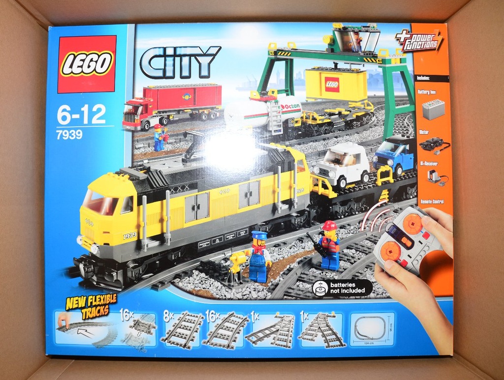 LEGO City 7939 Cargo Train, żółty pociąg towarowy - 7049717286 ...
