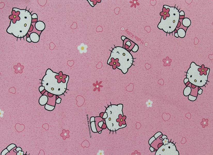 100x150  RÓŻOWY DYWAN DLA DZIECI HELLO KITTY KOTKI