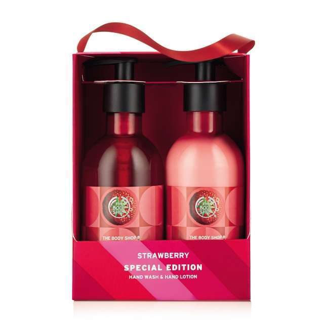 The Body Shop Strawberry Hand Duo Gift Set 2x250ml