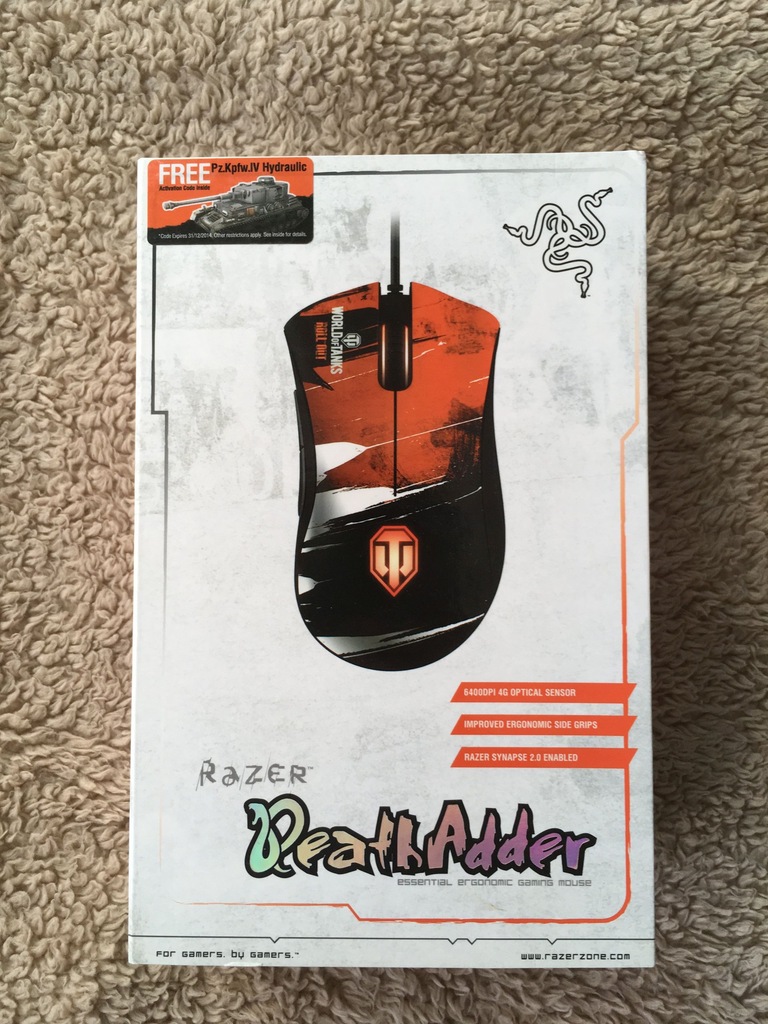 RAZER DeathAdder Myszka World of Tanks edition 