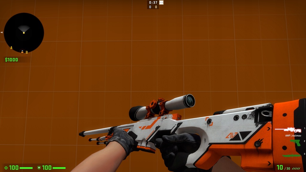 AWP | Asiimov po ciężkich walkach