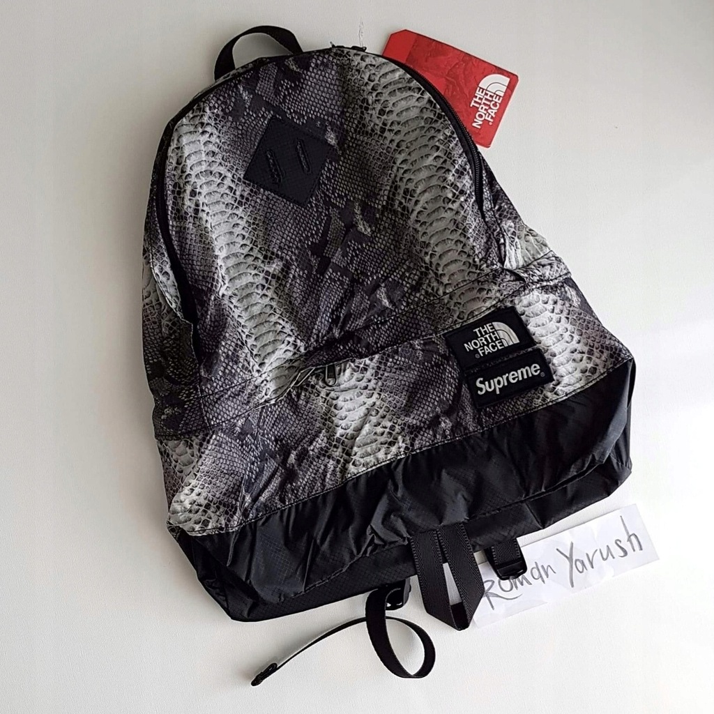 Supreme tnf outlet snakeskin backpack