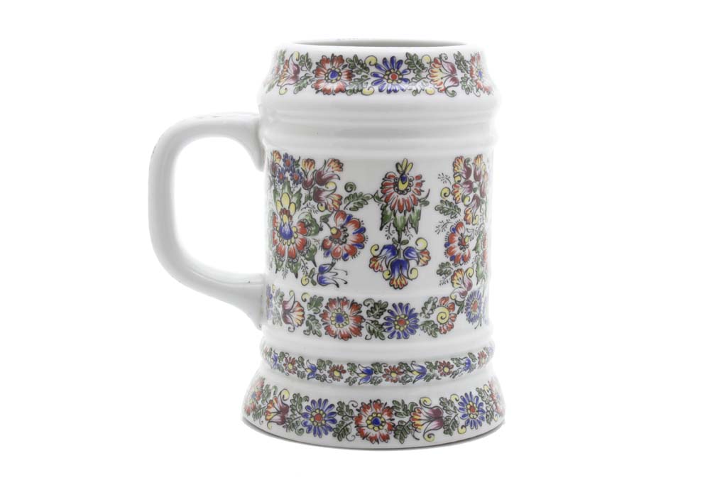 CEPELIA OPOLE RĘCZNIE ZDOBION KUFEL CERAMICZNY 76'