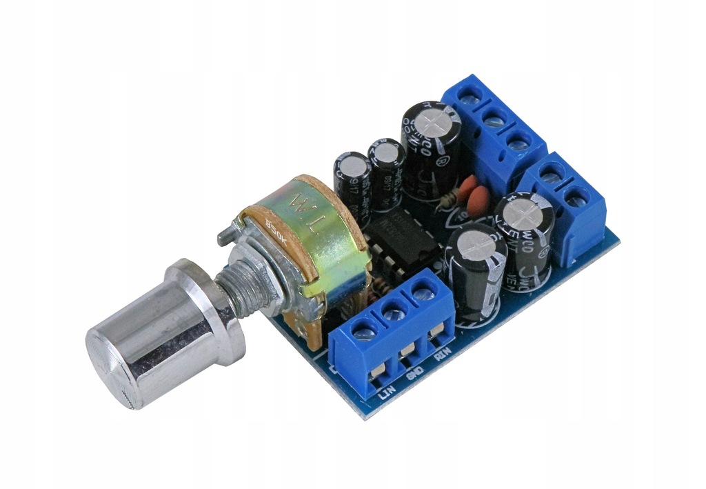 TDA2822 MINI MODUŁ WZMACNIACZ AUDIO 2 x 1W E1472
