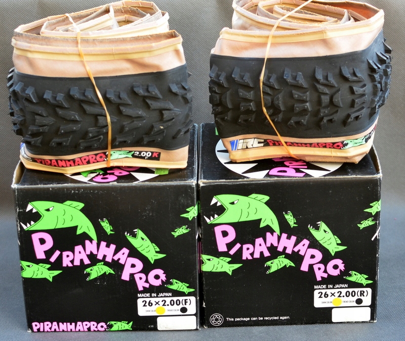 NOS, opony IRC Piranha PRO skinwall, retro MTB