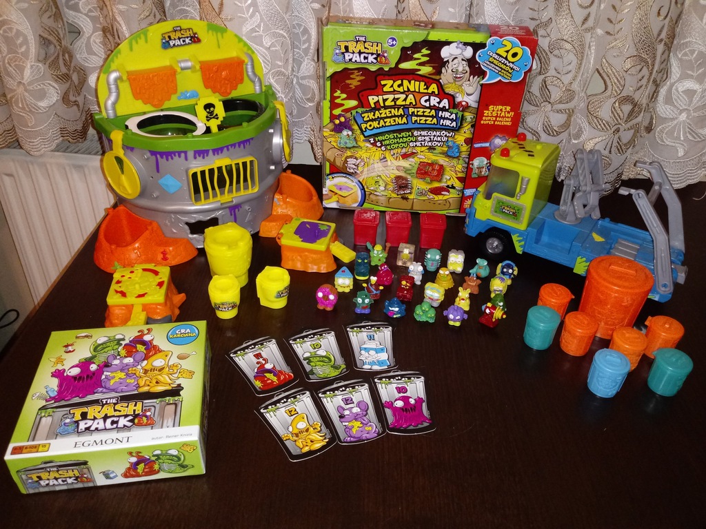 TRASH PACK śmieciaki ŚMIECIARKA gry BĘBEN zestaw