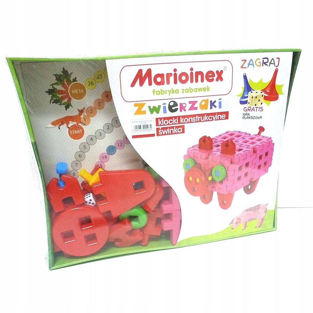 02035 MARIOINEX KLOCKI KONSTRUKCYJNE WAFLE ŚWINKA