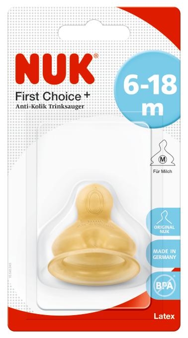 NUK Lateksowy smoczek First Choice Plus 6-18 M