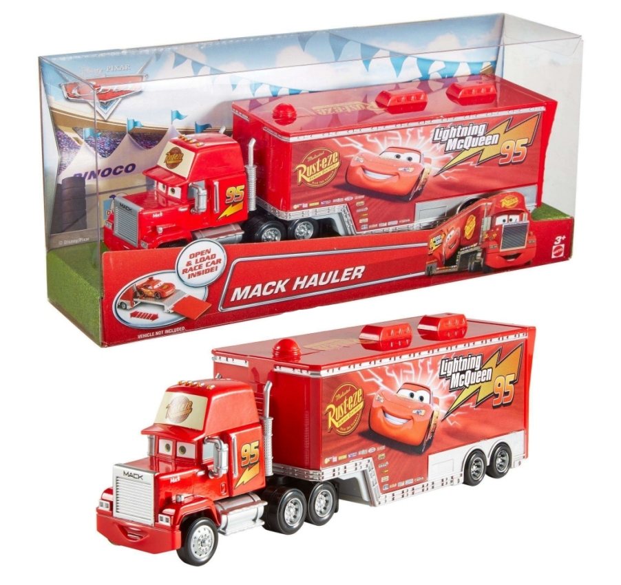 Cars Auta Ciężarówka Mack Hauler Mattel 1:55