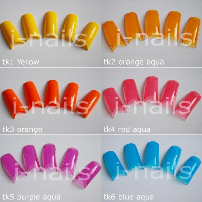 * TIPSY KOLOR i-nails KOLOROWE 20szt TYLKO 1,99 !!