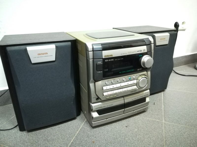 WIEŻA AIWA NSX-AV240 + 2 GŁOŚNIKI
