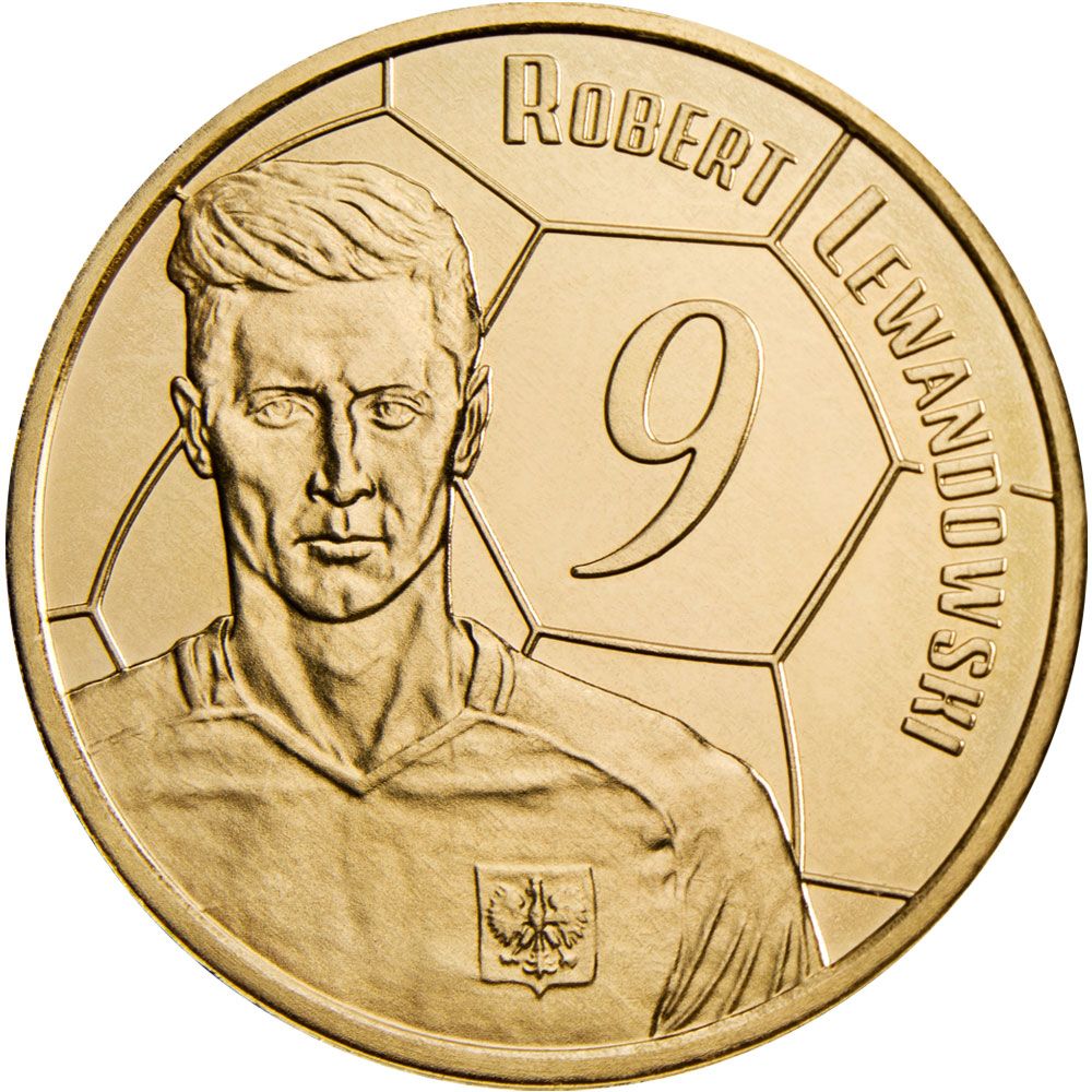 MONETA numizmat NASZA KADRA Robert Lewandowski
