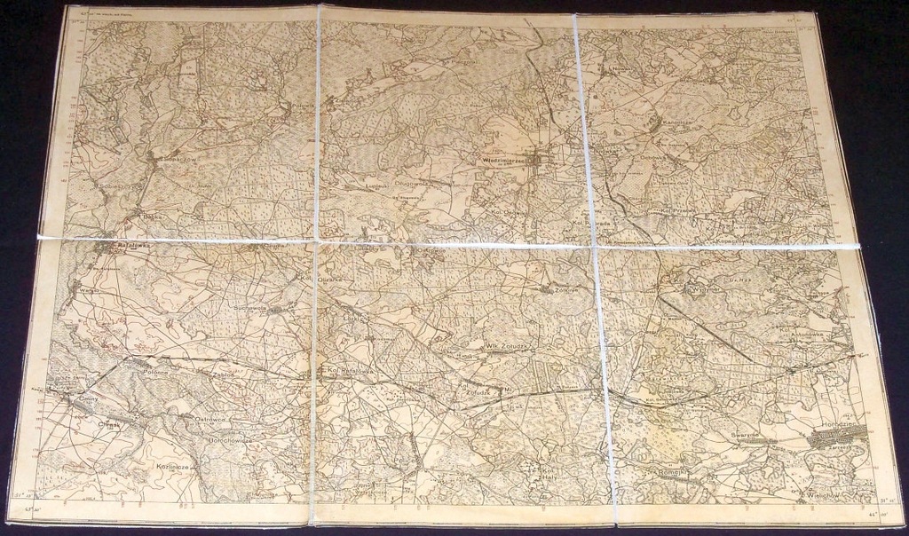 WŁODZIMIERZEC RAFAŁÓWKA HORODZIEC MAPA WIG 1927