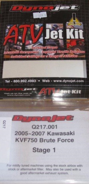 ZESTAW DYSZ DYNOJET KAWASAKI BRUTE FORCE 750