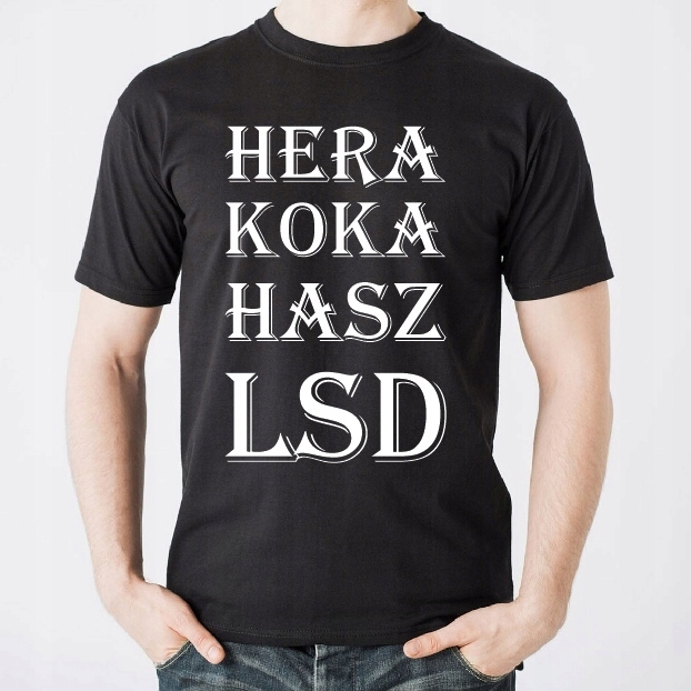 Koszulka męska z nadrukiem Hera Koka Hasz LSD