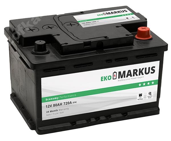 AKUMULATOR MARKUS EKO 80AH 720A - PABIANICKA 20