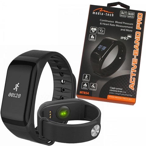 ZEGAREK OPASKA SMARTBAND PULSOMETR MediaTech MT854 7395943286 oficjalne archiwum Allegro