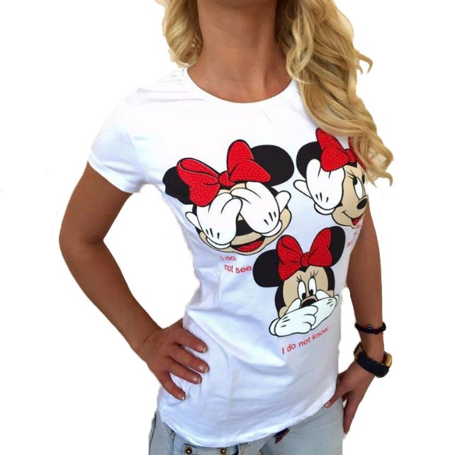 Koszulka T-SHIRT BLUZKA MYSZKA MIKI MINNIE S