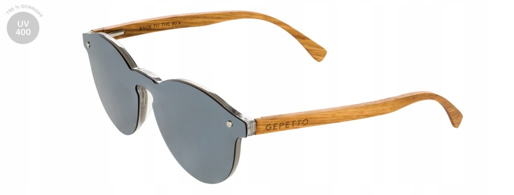 Gepetto Abba Coconut Drewniane Okulary
